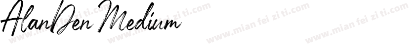 AlanDen Medium字体转换